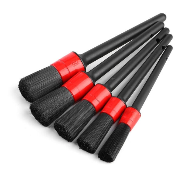 Kit 5 Pincel Para Lavação Carro Detalhamento Automotivo Motos