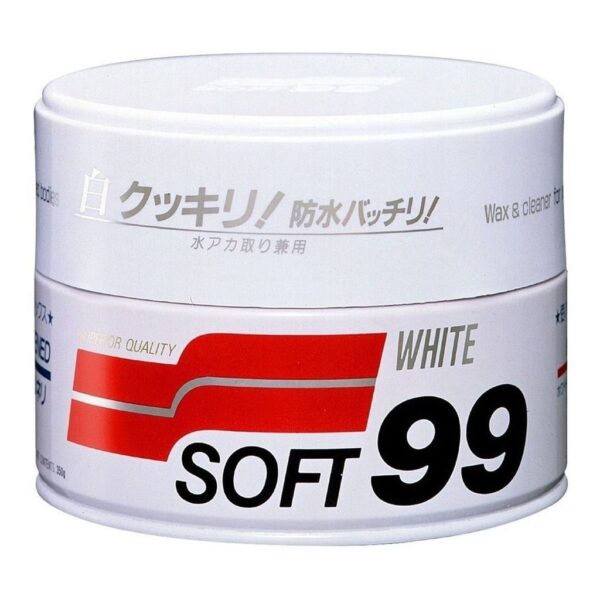 Cera Soft 99 White Cleaner Para Carros Brancos e Claros - 350g