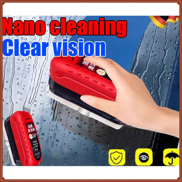 nano Limpador De Para-Brisa De Carro , Removedor De Chuva Ácida Filme De Óleo De Vidro Marca D'água De Manchas