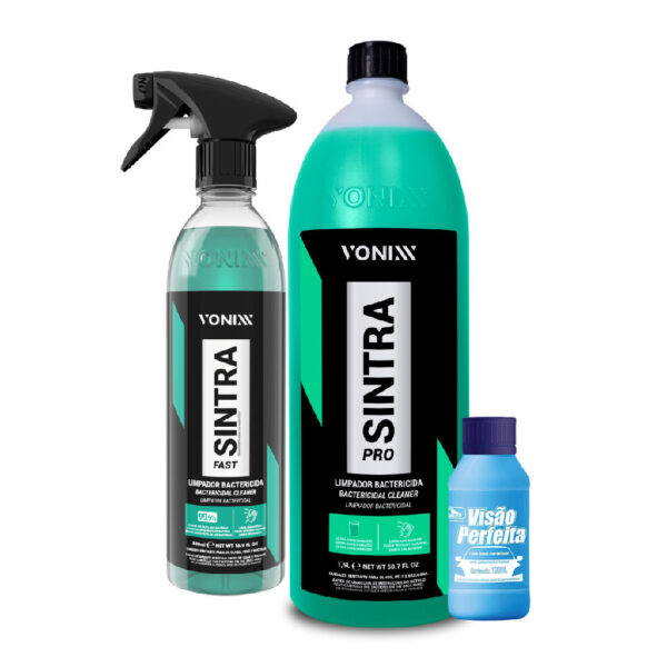 Kit Sintra Limpeza interna Automotiva APC Vonix + Refil 1.5L
